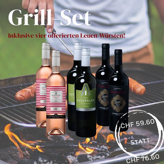 Grill-Set mit Leuen-Würsten©