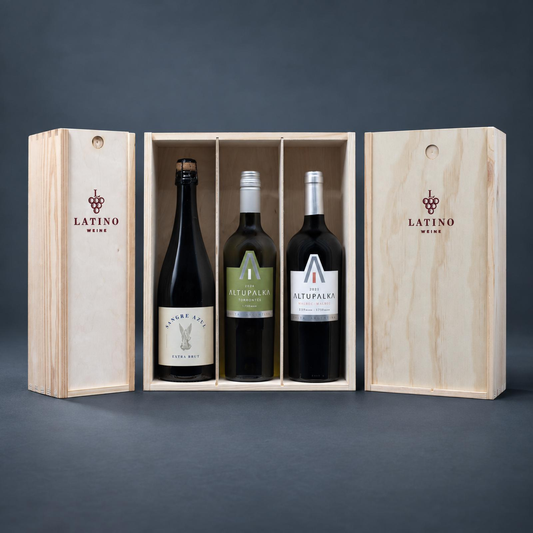 Geschenks-Holzkiste - 3er-Set